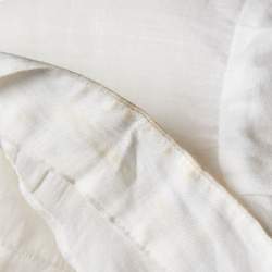 Pre Owned Zimmermann Ivory Embroidered Ramie Midi Dress M