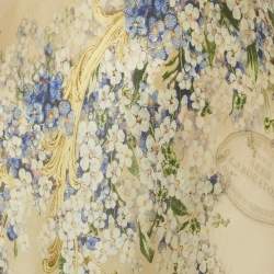 Pre Owned Zimmermann Blue Floral Print Silk Tama Bralette and Maxi Skirt Set M 