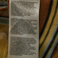 Pre Owned Zimmermann Multicolor Striped Circle Knit Skirt & Top Set L