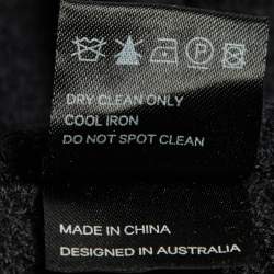 Pre Owned Zimmermann Black Patterned Knit Maxi Dress M