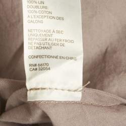 Pre Owned Zimmermann Mauve Floral Print Linen Juniper Mini Dress S