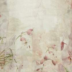 Pre Owned Zimmermann Off-White Floral Print Linen Hummingbird Mini Dress M