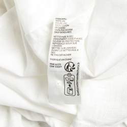 Pre Owned Zimmermann White Linen August Plunge Mini Dress M