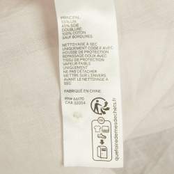 Pre Owned Zimmermann Purple Floral Print Linen and Silk Draped Mini Dress M