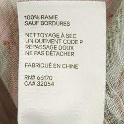 Pre Owned Zimmermann Multicolor Floral Print Ramie & Linen Shirt & Pants Set L