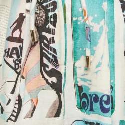 Pre Owned Zimmermann Multicolor Printed Linen Glassy Safari Shorts S