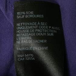 Pre Owned Zimmermann Purple Silk Wrap Around Midi Dress L