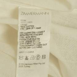 Pre Owned فستان زيمرمان كتّان مطبوع متعدد الألوان لافسترَك بكشاكش مقاس وسط (ميديام)