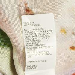 مملوكة مسبقًا طقم بنطال وقميص زيمرمان حرير بطباعة متعددة الألوان بيجاما مقاس صغير