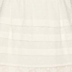 Pre Owned Zimmermann White Lace Paneled Mini Dress XS