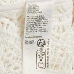 Pre Owned Zimmermann White Crochet Sheer Mini Dress L
