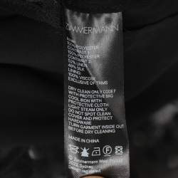 Pre Owned Zimmermann Black Tulle Rhythmic Fluted Mini Dress S