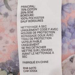 Pre Owned Zimmermann Multicolor Floral Print Chiffon Wonderland Flounce Midi Dress XS