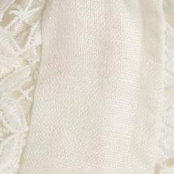 Pre Owned Zimmermann White Linen Wayfarer Flutter Dress M