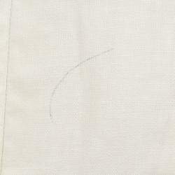 Pre Owned Zimmermann White Linen Wayfarer Flutter Dress M