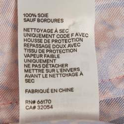 مملوكة مسبقًا Zimmermann Pink Printed Silk Postcard Belted Top M