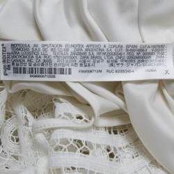 مملوكة مسبقًا Zimmermann White Battenburg Lace Bonita Mini Dress M