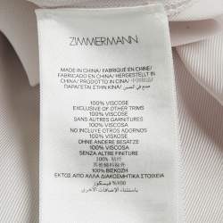 Pre Owned Zimmermann Lavender Satin Dawning Shorts M 