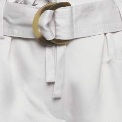 Pre Owned Zimmermann Lavender Satin Dawning Shorts M 