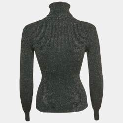 مملوكة مسبقًا بلوفر زيمرمان تريكو لوريكس أخضر برقبة عالية مقاس صغير جدًا - إكس سمول