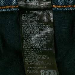 Pre Owned Zimmermann Blue Cotton Wide Leg Jean M