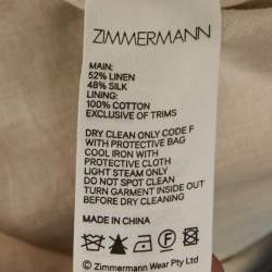 مملوكة مسبقًا Zimmermann Blue Printed High Tide Playsuit S