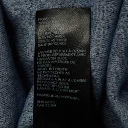 مملوكة مسبقًا Zimmermann Navy Blue Terry Strapless Front Knot Detail Midi Dress L