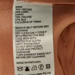 Pre Owned طقم بليزر وبنطلون زيمرمان بيج كريب شانتونغ مقاس كبير/وسط