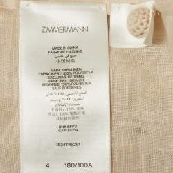 مملوكة مسبقًا Zimmermann Beige Embroidered Linen Set L