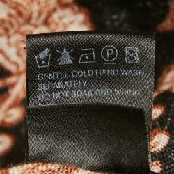 مملوكة مسبقًا فستان زيمرمان أسود بطبعة زهور كتان متعدد الطبقات مكشوف الأكتاف مقاس متوسط (ميديم)