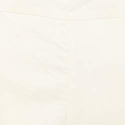 مملوكة مسبقًا Zimmermann White Linen Floral Lace Trousers XS