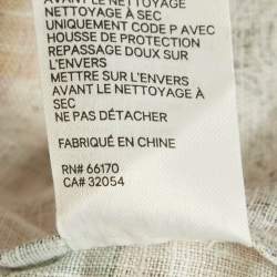 Pre Owned Zimmermann Multicolour Floral Print Linen Ruffle Hem Mini Dress L