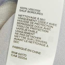 Pre Owned طقم توب وتَنُّورة زيمرمان قماش كريب بطبعة زهرية صفراء وتفاصيل كشكش مقاس كبير