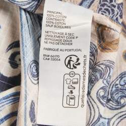 Pre Owned Zimmermann Multicolour Nautical Print Cotton Wrap Midi Dress XS