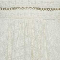 مملوكة مسبقًا فساتان زيمرمان كريمي زيڤير كوتن بدي انتابه عميق ميني مقاس كبير - لارج