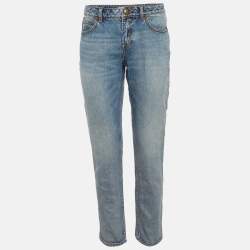 Pre Owned Zimmermann Blue Faded Denim Skinny Jeans M/Waist 29" 