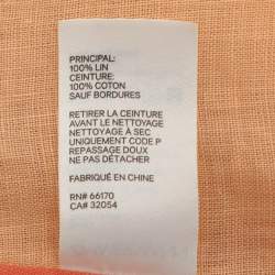 Pre Owned Zimmermann Multicolor Paneled Linen Belted Lola Maxi Dress L