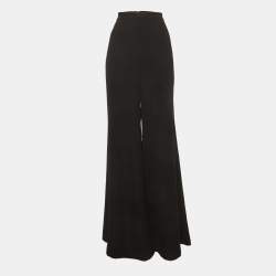 Pre Owned Zimmermann Black Twill Wide Leg Trousers M