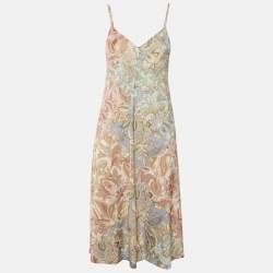 Pre Owned Zimmermann Multicolor Paisley Print Silk Lucky Bound Midi Dress M