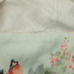 Pre Owned Zimmermann Multicolor Printed Linen Dress M