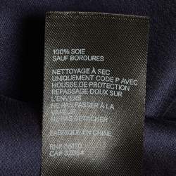 مملوكة مسبقًا Zimmermann Navy Blue Silk Wrap Mini Dress M