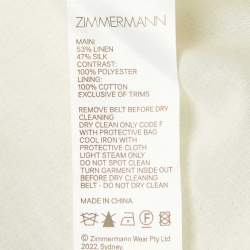 مملوكة مسبقًا Zimmermann Multicolour Linen Maxi Skirt M