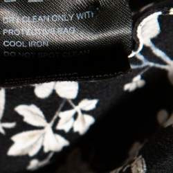 Pre Owned فستان ميدي زيمرمان حرير مورد مطبوع بكشكشة مزينة مقاس صغير - سمول