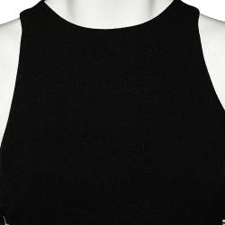 مملوكة مسبقًا فستان زيمرمان ضيق بلا أكمام رباط جانبي منقوش أسود مقاس متوسط