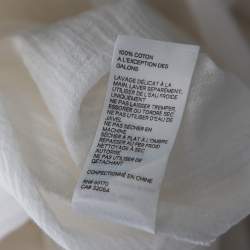 Pre Owned فستان زيمرمان دانتيل وقطن أبيض حافة مزينة منفوشة متوسطة الطول مقاس متوسط (ميديوم)