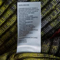 Pre Owned Zimmermann Multicolored Brightside Striped Rib Knit Midi Dress M