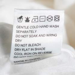 Pre Owned Zimmermann White Embroidered Eyelet Cotton Asymmetrical Gemma Skirt M 