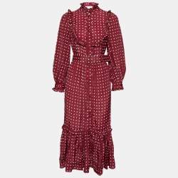 Zimmermann red polka dot dress sale