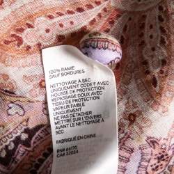 Pre Owned Zimmermann Multicolor Paisley Printed Ramie Voile Blouse S