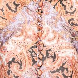 Pre Owned Zimmermann Multicolor Paisley Printed Ramie Voile Blouse S